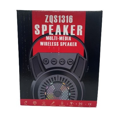 ZQS1316 Outdoor Portable Colorful Dj Subwoofer 3 Inch Wireless Player Portable Parlantes Bluetooth Mobile Mini BT Speaker